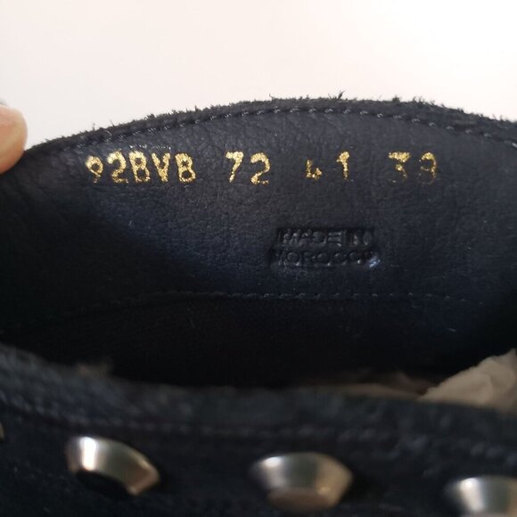 NWT Geox Ghoula Suede Fringe Studded Mid-Calf Chunky Lug Sole Winter Boots Sz 8 - Picture 7 of 13